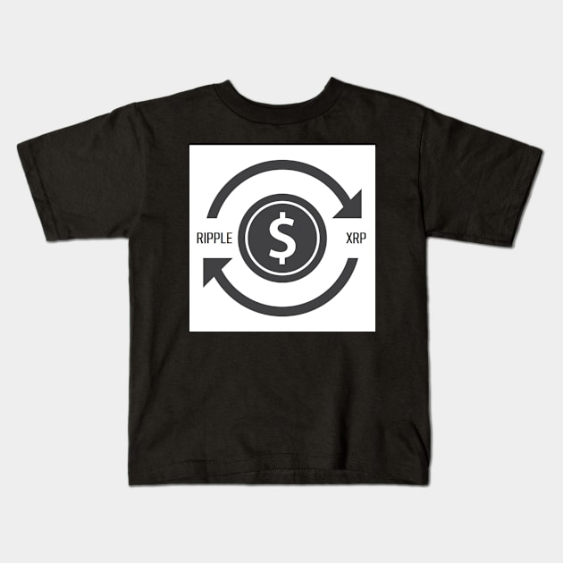 Faster, Cheaper, Safer...XRP Kids T-Shirt by DigitalNomadInvestor